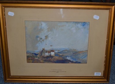 Lot 1114 - Samuel John Lamorna Birch ARA, RWS, RWA (1869-1955) Scottish landscape, signed, watercolour...