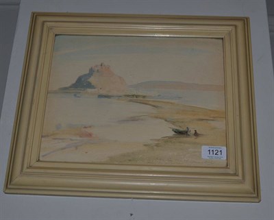Lot 1121 - Samuel John Lamorna Birch RA, RWS, RWA (1869-1955) A view of St Michael's Mount, signed and...