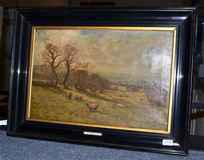 Lot 1126 - William Charles Rushton (1860-1921) ";Where the Country Meets the Town, Early Spring Scene near...