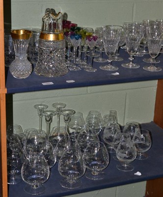 Lot 165 - * A quantity of good quality drinking glasses and crystal including brandy, wine, sherry and whisky