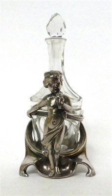 Lot 219 - * A WMF pewter scent bottle holder