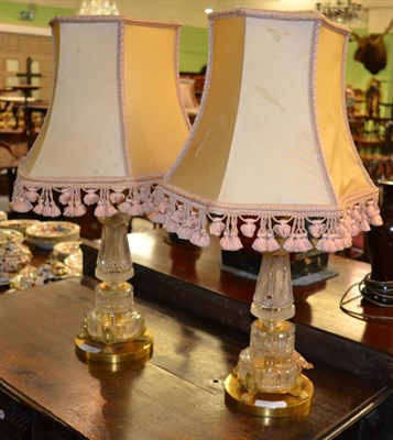 Lot 230 - A pair of 19th century gilt mounted lamps