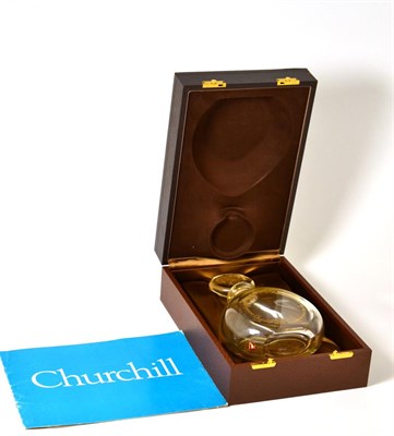 Lot 337 - Orrefors ";Churchill"; commemorative decanter