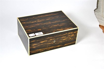 Lot 383 - Coromandel and ivory mounted humidor