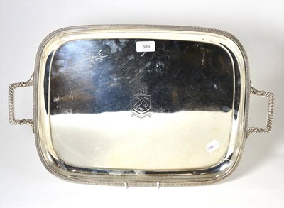 Lot 389 - Silver tray, 1925