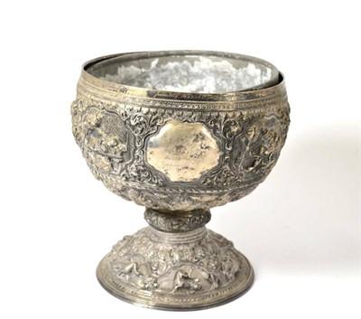 Lot 449 - A large Burmese silver presentation bowl, Pnang cricket Club, c1891