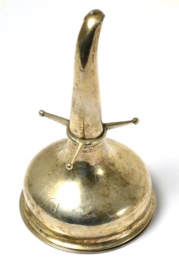 Lot 553 - A Scottish silver wine funnel