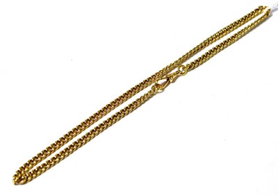 Lot 568 - An 18ct gold chain, of curb links, length 45cm