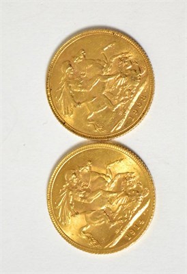 Lot 743 - # Two George V full sovereigns dated 1908 and 1914