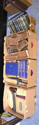 Lot 769 - # A quantity of books including leather bound, literature, history, Strand magazine, Bewick,...