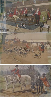 Lot 1011 - ^ After Cecil Aldin (1870-1935), ";The Fallowfield Hunt, The Death"; and ";The Fallowfield...