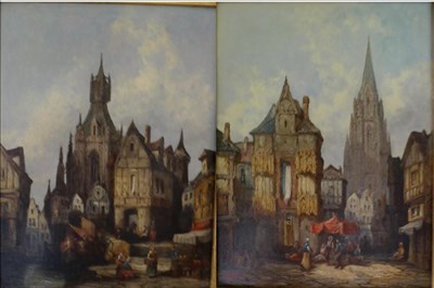 Lot 1021 - Henry Schafer (1854-1915) ";Fécamp, Normandie";; ";Nuremberg, Germany";, monogrammed and dated...