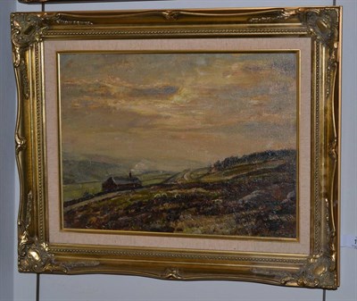 Lot 1105 - Herbert Royle (1870-1958) Cottage on Moorland, signed, oil on canvas board, 30cm by 39cm  Purchased