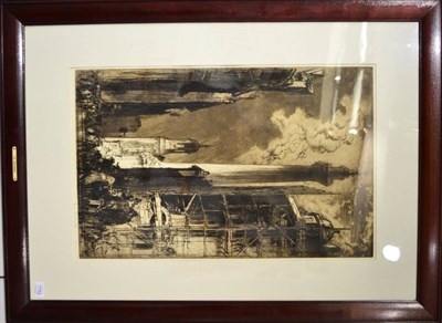 Lot 1152 - Sir Frank Brangwyn RA, RWS RE (1867-1956) ";The Monument";, signed in pencil, black and white...