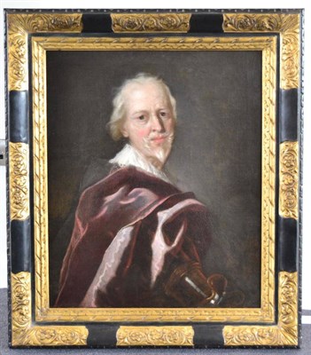 Lot 1163 - Continental School (18th century) Portrait of a gentleman half length, with a beard wearing...