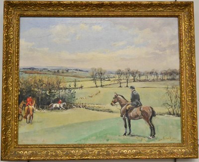 Lot 1172 - Robin Furness (b.1933) South West Corner of Hilton Whin with the Zetland Hunt, signed and dated...