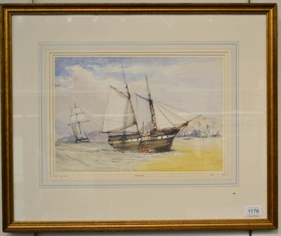 Lot 1176 - Attributed to John Callow (1822-1878) ";'Newhaven";, signed, watercolour, 23.5cm by 34.5cm