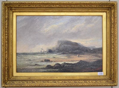 Lot 1192 - Attributed to William Edward Webb (1862-1903) Figures on a rocky coastline, bears signature, oil on