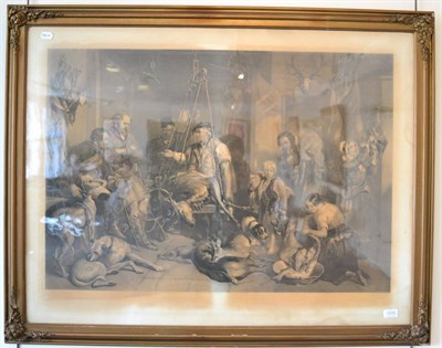 Lot 1200 - ~ T. L. Atkinson after Frederick Tayler, A stag hunting party returning home with the kill,...