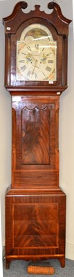 Lot 1322 - A mahogany eight day longcase clock, signed George Esplin, Wigan, circa 1830, swan neck...