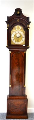 Lot 1361 - A mahogany eight day longcase clock, signed John Myers, London, circa 1780, pagoda pediment,...