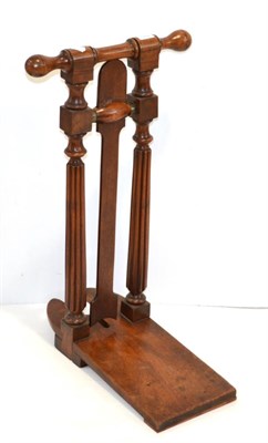 Lot 1392 - A 19th century mahogany boot jack