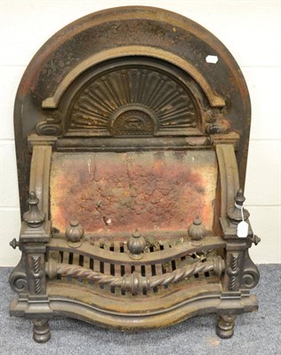 Lot 1409 - + A 19th Century cast iron fire basket