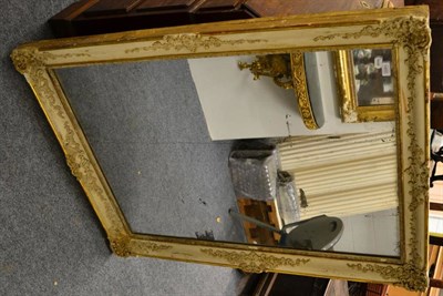 Lot 1460 - A 19th century gilt and gesso mirror, height 132cm