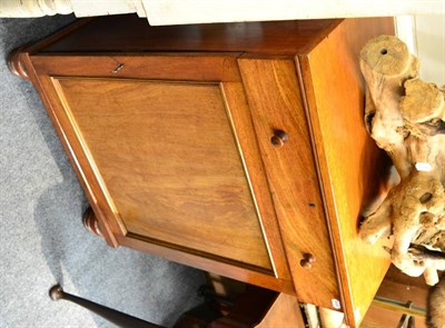 Lot 1482 - A Victorian mahogany cabinet fitted with single drawer and cupboard door