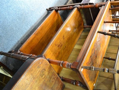 Lot 1507 - ~ A late Victorian walnut three-tier serving trolley