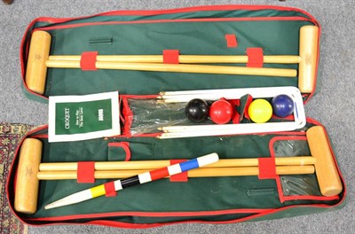 Lot 1527 - A Jaques of London croquet set in green bag