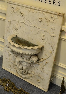 Lot 1554 - An Italian marble wall feature, circa 1860