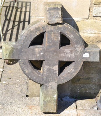 Lot 1591 - A Victorian stone cross