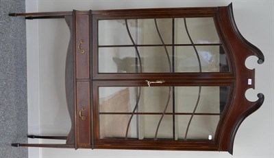 Lot 1602 - An Edwardian mahogany display cabinet