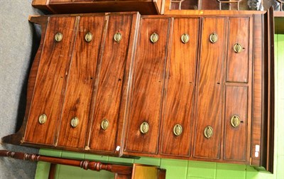 Lot 1616 - A George III mahogany chest on chest