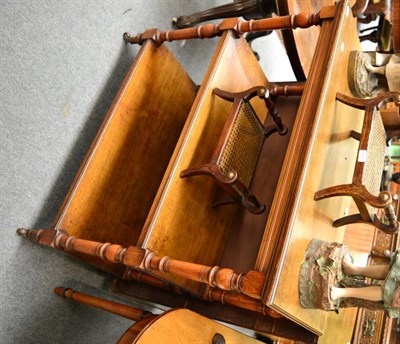 Lot 1652 - ~ A late Victorian walnut three tier serving buffet