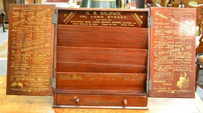 Lot 1659 - An advertising stationery cabinet