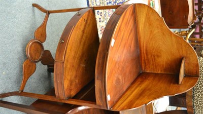 Lot 1698 - ^ A mahogany bow fronted corner washstand, 66cm wide