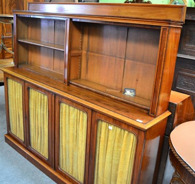 Lot 1702 - A Victorian mahogany bookcase with glazed doors