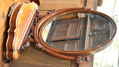 Lot 1706 - A Victorian mahogany toilet mirror