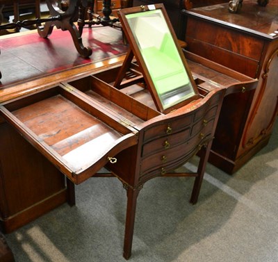 Lot 1720 - A George III mahogany washstand with fitted interior