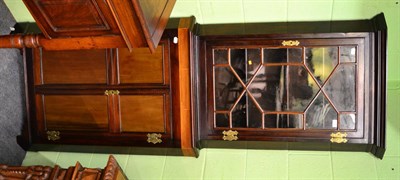 Lot 1730 - An Edwardian corner display cabinet with glazed doors