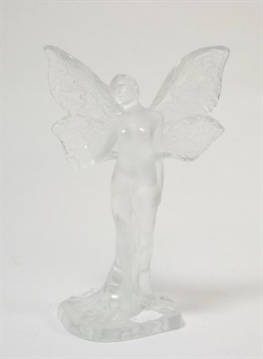 Lot 147 - A modern Lalique glass sculpture Chrysalide fairy (boxed)