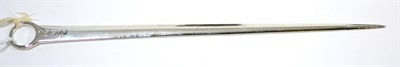 Lot 395 - ^A silver meat skewer, London, 1825