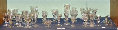 Lot 522 - A quantity of 19th and 20th century drinking glasses