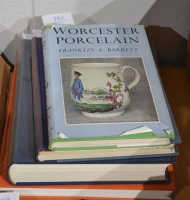 Lot 757 - ^Rissik Marshall (H.) Coloured Worcester Porcelain of the First Period, 1954, Ceramic Book Co. 4to