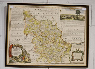 Lot 780 - ^Emmanuel Bowen  The West Riding of Yorkshire hand coloured map