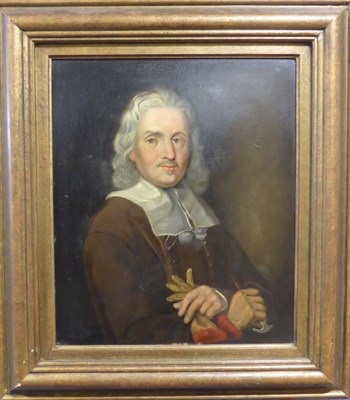 Lot 1050 - Manner of Samuel Cooper (1609-1672) Portrait of a gentleman, half length, wearing a white...