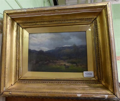 Lot 1059 - J W Staples (19th/20th century) Sheep grazing nr. Kendal, signed and indistinctly inscribed...