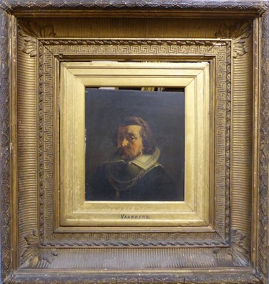 Lot 1075 - Attributed to Johannes Christoffel Vaarberg (1825-1871) A head and shoulders portrait of a...